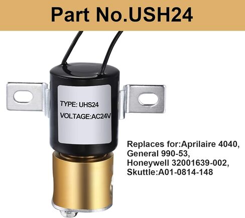 Mudder UHS24 Humidifier Solenoid Valve Universal 24 Volt Solenoid Valve Replace for Honeywell 32001639-002 Skuttle A01-0814-148 Aprilaire 4040 General 990-53 Compatible with HE220 HE225 HE260 HE265 in Kuwait