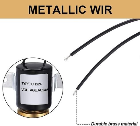 Mudder UHS24 Humidifier Solenoid Valve Universal 24 Volt Solenoid Valve Replace for Honeywell 32001639-002 Skuttle A01-0814-148 Aprilaire 4040 General 990-53 Compatible with HE220 HE225 HE260 HE265 in Kuwait