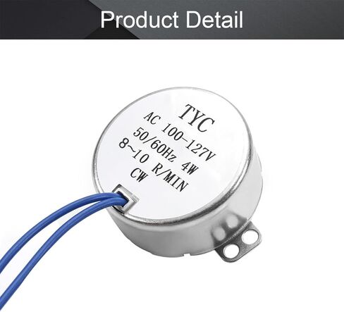 Fielect محرك متزامن محرك القرص الدوار CW اتجاه 4 واط تردد 8-10 دورة في الدقيقة TYC-50 ثقب أفقي التنصت رمح التيار المتناوب 110 فولت in Kuwait