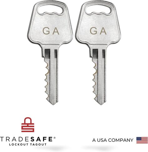 TRADESAFE Lockout Tagout Lock Sets, 7 Red Keyed Alike Unlimited Grouping Safety Padlocks, 2 Keys Per Lock, OSHA Compliant Loto Locks, for Lock Out Tag Out Kits in Kuwait