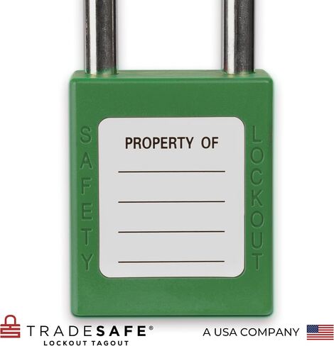 TRADESAFE Lockout Tagout Lock Sets, 7 Red Keyed Alike Unlimited Grouping Safety Padlocks, 2 Keys Per Lock, OSHA Compliant Loto Locks, for Lock Out Tag Out Kits in Kuwait