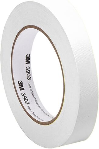 3M White Vinyl/Rubber Adhesive Duct Tape 3903, 0.5-50-3903-WHITE 12.6 psi Tensile Strength, 50 yd. Length, 0.5" Width in Saudi Arabia