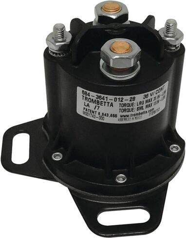 الملف اللولبي Red Hawk SOL-1018 متوافق مع/استبدال E-Z-GO RXV الكهربائية، وحدة تحكم كورتيس 624317 2 7/8 بوصة ارتفاع، 3 1/8 بوصة طول، عدد المحطات 4، 36 فولت، عرض 3 3/8 بوصة in Saudi Arabia