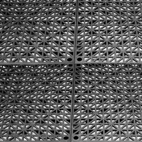 HOZEON 8 PCS 11.8 Inches Interlocking Rugged Grip-Loc Deck Floor Tiles,Modular Interlocking Cushion, Non-Slip Floor Tile Mats for Pool Shower Sauna Bath Deck Patio Garage Wet Area in Saudi Arabia