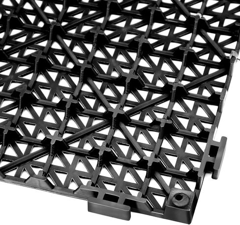 HOZEON 8 PCS 11.8 Inches Interlocking Rugged Grip-Loc Deck Floor Tiles,Modular Interlocking Cushion, Non-Slip Floor Tile Mats for Pool Shower Sauna Bath Deck Patio Garage Wet Area in Saudi Arabia