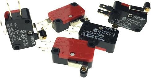V-155-1C25 Micro Limit Switch Short Roller Lever Arm SPDT Snap Action LOT 15 Pcs in Saudi Arabia