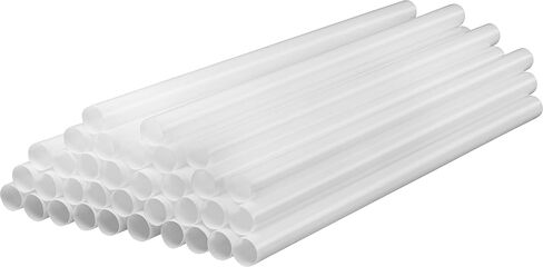 Assorted Colors Jumbo Smoothie Straws, Colorful Disposable Wide-mouthed Large Milkshake Straws 9'' Inches High/Tall 100 pack in Kuwait