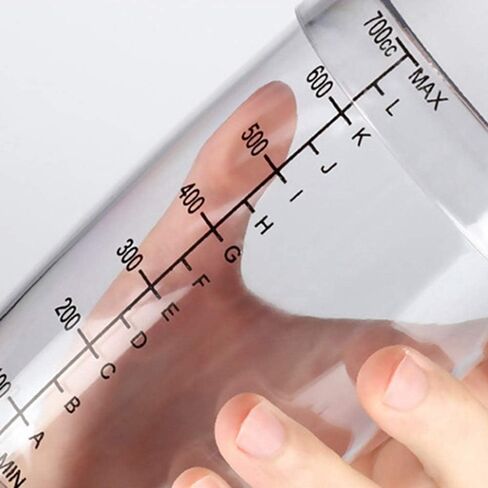 Plastic Shaker Cocktail 700cc / 24 oz Drink Mixer with Marks Clear Milk Tea Wine Shaker Bar Mixing Tool (24oz *1) in Saudi Arabia