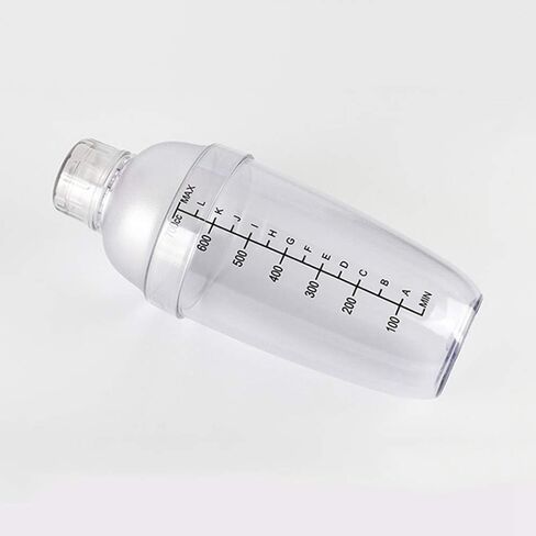 Plastic Shaker Cocktail 700cc / 24 oz Drink Mixer with Marks Clear Milk Tea Wine Shaker Bar Mixing Tool (24oz *1) in Saudi Arabia