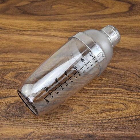 Plastic Shaker Cocktail 700cc / 24 oz Drink Mixer with Marks Clear Milk Tea Wine Shaker Bar Mixing Tool (24oz *1) in Saudi Arabia