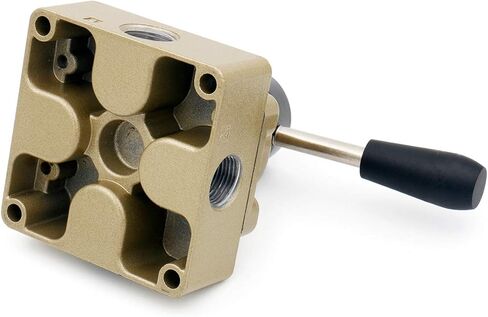 صمام التحكم اليدوي للرافعة الدوارة الهوائية من Baomain HV-03 PT 3/8 3 أوضاع 4 اتجاهات للتحكم في تدفق الهواء in Kuwait