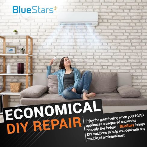 40+10 فائق التوهج 370-440VAC ±5% فولت قطعة غيار كهربائية لمكثف التشغيل الدائري من BlueStars - مناسب تمامًا لنظام التدفئة والتهوية وتكييف الهواء ومكيفات الهواء والمضخات الحرارية in Kuwait