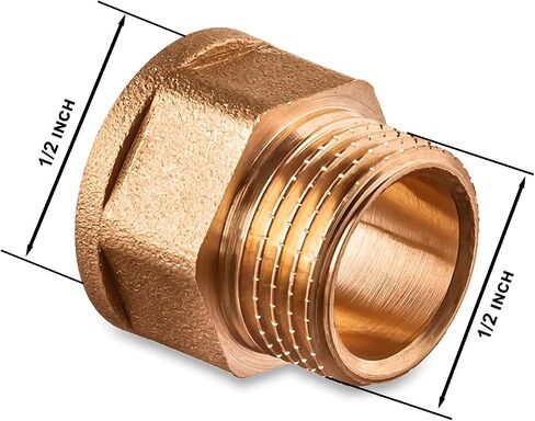 محول حلمة 1/2 "ذكر x 1/2" أنثى - محول النحاس 0.5 "x 0.5" أنثى in Saudi Arabia