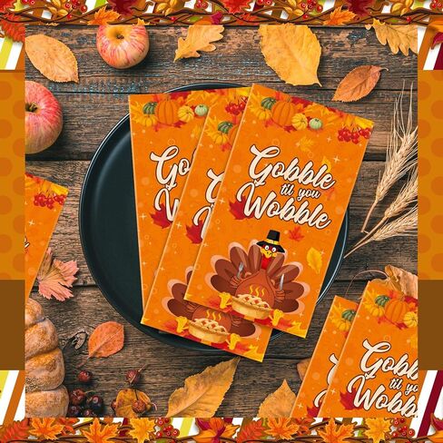 cholemy 300 جهاز كمبيوتر شخصى عطلة المناديل القابل للتصرف، عيد الهالوين عيد الشكر 3 مواسم المناديل الورقية المختلطة مناشف اليد عشاء للأطفال عطلة حزب لوازم الزينة in Kuwait