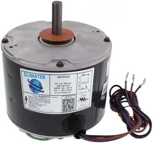 ClimaTek Upgraded 1/8 HP Condenser Fan Motor Directly Replaces Trane American Standard #s MOT18688 MOT12215 MOT12004 MOT10514 in Saudi Arabia