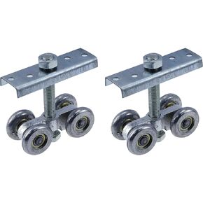 KUMGROT 2pcs 4 Wheel Trolley Assembly Box Rail Hanger Wheel Trolley Silent Stable Roller Trolley with Steel Plate M12 Bolt for 1.97’’ Wide and All 1.69’’ or Taller Strut Channel in Saudi Arabia