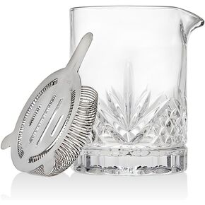 Dublin Collection Crystal Mixing Glass Pitcher Cocktail Shaker with Stainless Steel Julep Strainer in Saudi Arabia