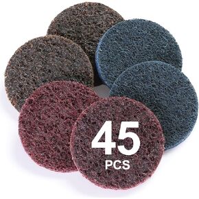 46 PCS Sanding Discs 2 Inch Quick Change Sanding Discs Die Grinder Sanding Disc Fine Coarse Medium Surface Conditioning Discs for Burr Finish Rust Paint Removal in Kuwait