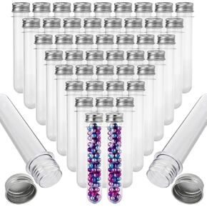 60 قطعة من أنابيب اختبار بلاستيكية سعة 45 مل من LANIAKEA، أنابيب بلاستيكية شفافة مقاس 140 × 25 مم مع أغطية، حاويات أنابيب اختبار كبيرة لأملاح الاستحمام، عينة، حفلة علمية، كرة العلكة، الحلوى، إكثار النباتات، عرض الخرز in Kuwait