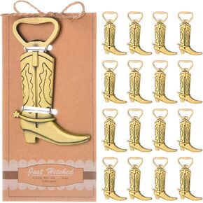 30PCS Cowboy Boots Bottle Openers Wedding Favors Baby Shower,Bridal Shower Birthday Party Return Gifts for Guests Party Decorations or Souvenirs