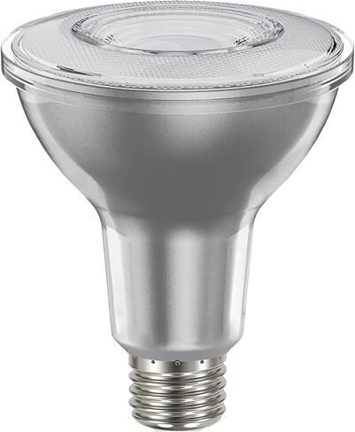 LEDVANCE Sylvania LED TruWave Natural Series PAR30LN لمبة إضاءة طويلة الرقبة، 75 وات = 9 وات، قاعدة متوسطة، أبيض محايد 3000 كلفن قابل للتعتيم - عبوة واحدة (40910) in Kuwait