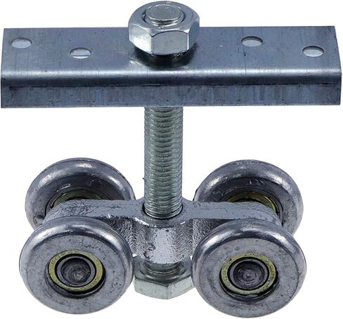 KUMGROT 2pcs 4 Wheel Trolley Assembly Box Rail Hanger Wheel Trolley Silent Stable Roller Trolley with Steel Plate M12 Bolt for 1.97’’ Wide and All 1.69’’ or Taller Strut Channel in Saudi Arabia