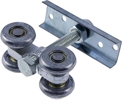 KUMGROT 2pcs 4 Wheel Trolley Assembly Box Rail Hanger Wheel Trolley Silent Stable Roller Trolley with Steel Plate M12 Bolt for 1.97’’ Wide and All 1.69’’ or Taller Strut Channel in Saudi Arabia