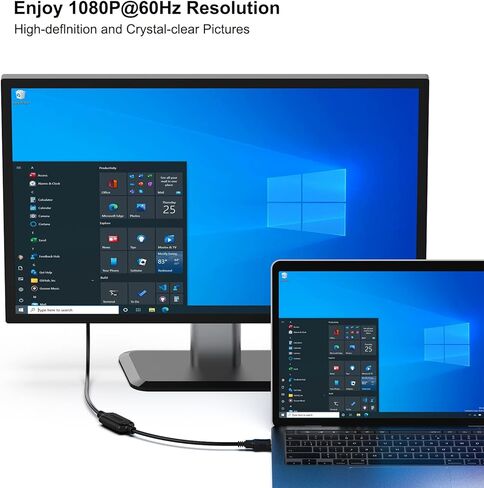 بينفي كيبل USB الى VGA بطول 1.8 متر من USB 3.0 الى VGA ذكر الى ذكر in Kuwait