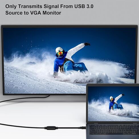 بينفي كيبل USB الى VGA بطول 1.8 متر من USB 3.0 الى VGA ذكر الى ذكر in Kuwait