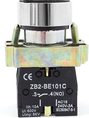 uxcell 22mm Latching 2 NO Three 3-Position Rotary Selector Select Switch ZB2-BE101C in Saudi Arabia