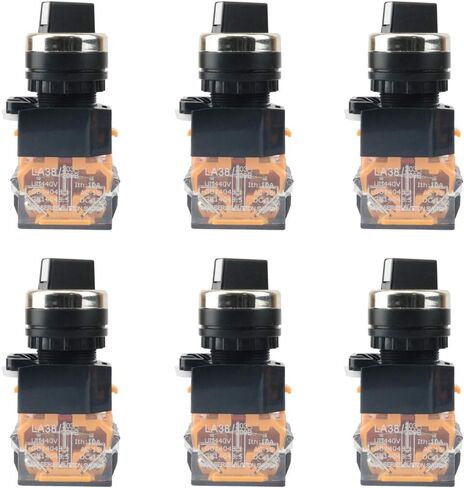 Nxtop Rotary Switch 2 Positions Select Knob Waterproof Latching Rotary Selector Switch 6pcs in Saudi Arabia