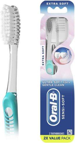 Oral-B, SensiSoft Toothbrushes Ultra Soft, 2 Count in Saudi Arabia