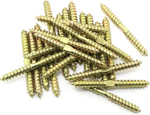 مطبخ برو بامبو 24 قطعة برغي ذاتي التنصت مزدوج الأطراف M6x60mm براغي مزدوجة الجوانب، برغي أثاث مزدوج الأطراف لصنع المفاصل بين قطعتين من الخشب in Kuwait