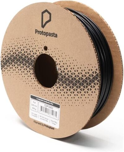 Protopasta Electrically Conductive PLA 3D Printer Filament 1.75mm 2kg PLA Filament; 3D Printing Filament on Recyclable Cardboard Spool for 3D Printers Like Creality Ender, ANYCUBIC, FlashForge in Kuwait