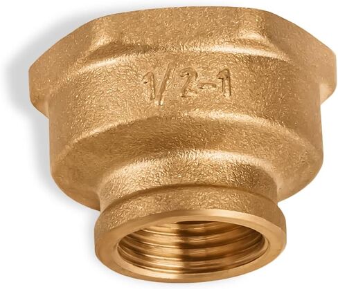 وصلة تخفيض 1/2 انش انثى × 1 انش انثى - وصلة نحاسية 0.5 انش × 1 انش، تركيبات انابيب نحاسية انثى in Kuwait