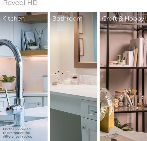 GE Reveal LED Light Bulbs, Candle Lights, 60 Watts, Clear Decorative B11 Bulbs, Medium Base (2 Pack) in Saudi Arabia