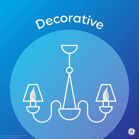 GE Reveal LED Light Bulbs, Candle Lights, 60 Watts, Clear Decorative B11 Bulbs, Medium Base (2 Pack) in Saudi Arabia