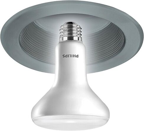 لمبة إضاءة BR30 LED خالية من الوميض من PHILIPS، تقنية EyeComfort، غير قابلة للتعتيم، 650 لومن، ضوء النهار (5000K)، 9 وات = 65 وات، قاعدة E26، 6 عبوات in Kuwait