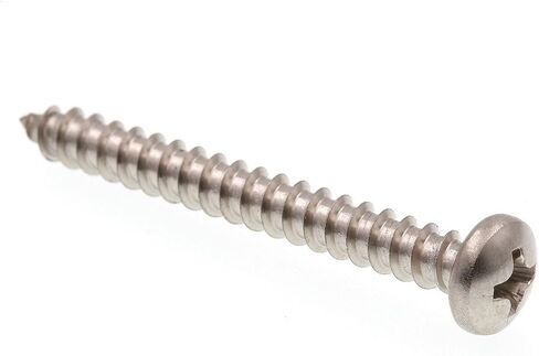 Prime-Line 9019928 Sheet Metal Screw, Self-Tapping, Pan Head Phillips, #8 X 1-1/2 in, Grade 18-8 Stainless Steel, Pack of 25 in Saudi Arabia