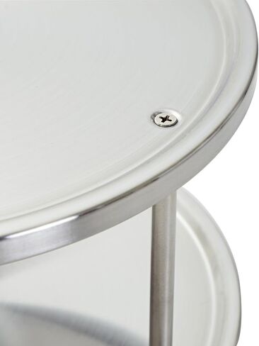2 Tier Lazy Susan Turntable Organizer for Cabinet, Revolving Spice Rack Carousel for Kitchen Pantry Storage, Stainless Steel (10.5 in) in Saudi Arabia