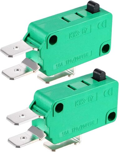 Uxcell 2 قطعة KW3-OZ 16A 125/250VAC SPDT NO NC زر ضغط نوع العمل مفاتيح الحد الجزئي in Saudi Arabia