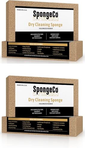 SpongeCo - Dry Cleaning Soot Eraser Sponge - Pet Hair, Smoke, Soot, Dust and Dirt Remover - 3x6x3/4 (3 Pack) in Kuwait