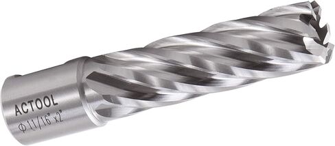 ACTOOL 11/16" Diameter × 2" Depth of Cut HSS ANNULAR Cutter with 3/4'' Weldon Shank in Saudi Arabia