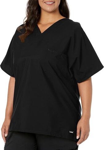 Landau Essentials Unisex Relaxed Fit 1-Pocket V-Neck Scrub Top 7502 in Kuwait