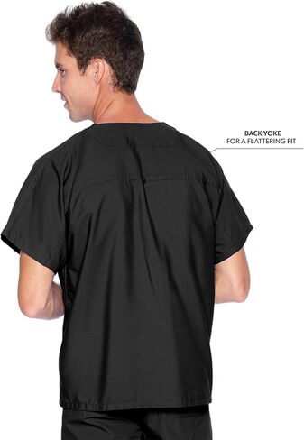 Landau Essentials Unisex Relaxed Fit 1-Pocket V-Neck Scrub Top 7502 in Kuwait