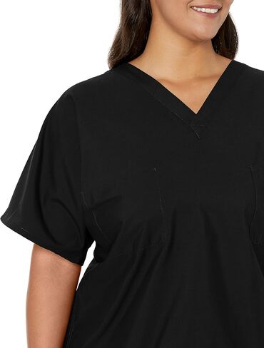 Landau Essentials Unisex Relaxed Fit 1-Pocket V-Neck Scrub Top 7502 in Kuwait