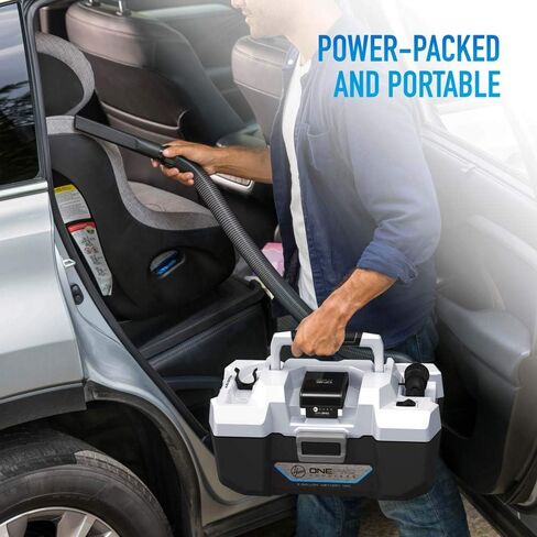 Hoover ONEPWR 3 Gallon Wet/Dry Vacuum Cleaner with Hard Surface Sweeper, Rechargeable Battery Included in Saudi Arabia