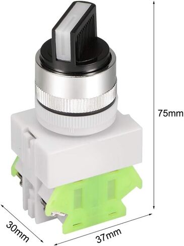 uxcell 5pcs Latching Lock 3 Positions Rotary Selector Select Switch DPST 10A 22mm Mounting Hole Dia in Saudi Arabia