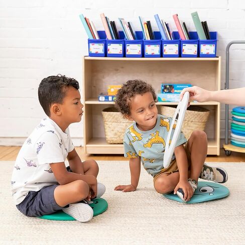وسادات ECR4Kids SoftZone Emotion مع مرآة، ثلاثية اللغات، وسائد تعبيرية، معاصرة، 8 قطع in Kuwait
