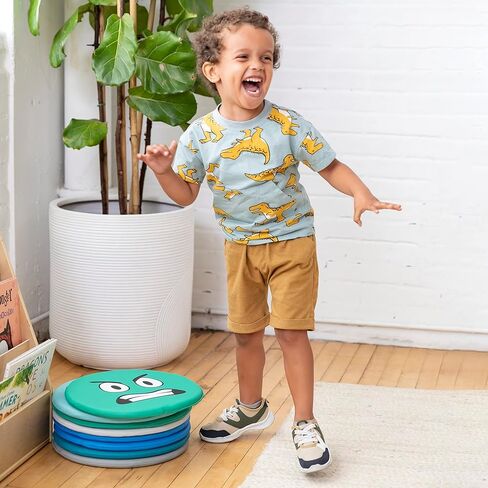 وسادات ECR4Kids SoftZone Emotion مع مرآة، ثلاثية اللغات، وسائد تعبيرية، معاصرة، 8 قطع in Kuwait